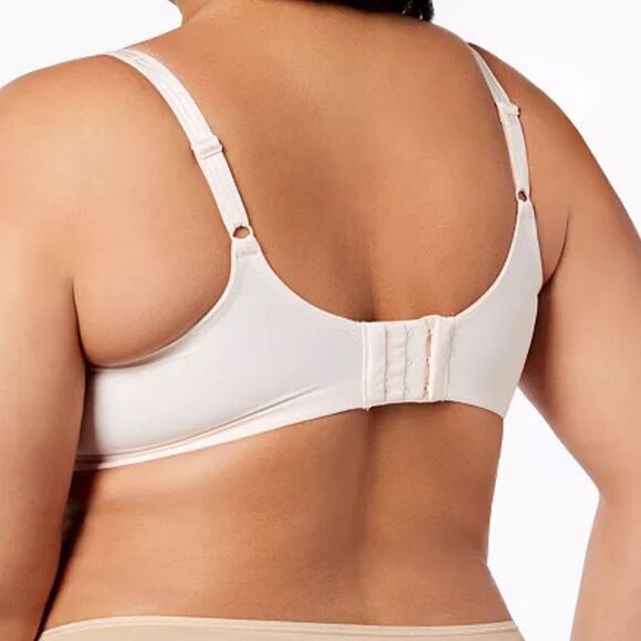 OLGA Cloud 9 Full-Figure Lace-Trim Minimizer Bra TOASTED ALMOND (NUDE)40DDD Nwt - Picture 2 of 9